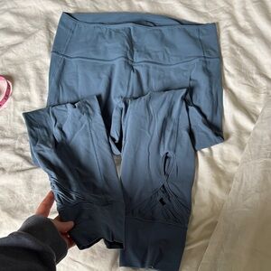 lululemon athletica Melodic Movement 7/8 Tight Slate Blue Size 10